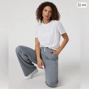 SOLD**Vuori feather white short sleeve shirt